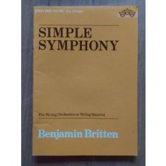 Simple simphony for String Orchestra or String Quartet Benjamin Britten