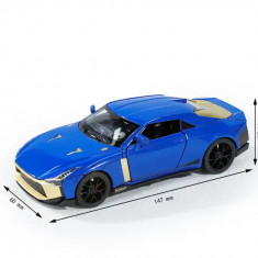 Masina Metalica Nisan GT-R50, 1:32, cu sunete, lumini, 14 cm