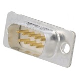 Conector D-Sub 9 Pin Soclu Tată Montare Panou 5A