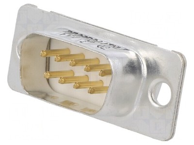 Conector D-Sub 9 Pin Soclu Tată Montare Panou 5A foto