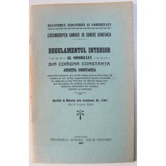REGULAMENTUL INTERIOR AL OBORULUI DIN COMUNA CONSTANTA , 1914