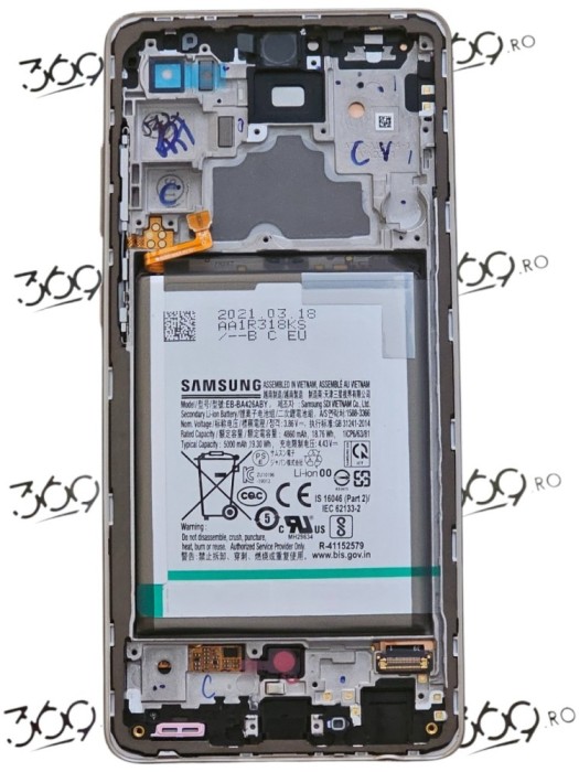 Display Samsung SM-A725 / A726 A72 WHITE ( Service Pack )