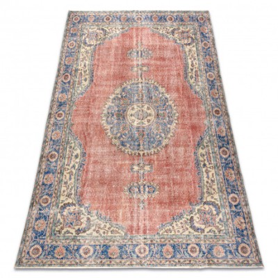 Covor din l&amp;acirc;nă &amp;Icirc;NNODAT M&amp;Acirc;NĂ Vintage 10488, cadru, ornament - albastru / rosu, 212x320 cm foto