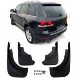 Set de aparatori de noroi fata si spate negre, potrivite pentru VW Touareg I 7L 2002-2010 Performance AutoTuning