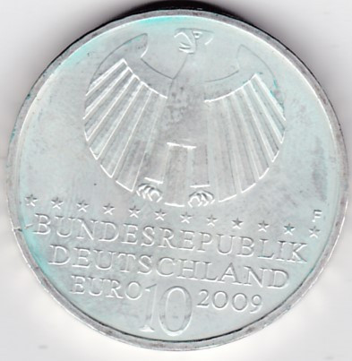 Germania 10 euro 2009 400 jahre Keplersche Gesetze Litera F