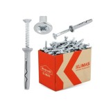 Diblu cu surub pentru montaj prin percutie Wkret-met Klimas 10 140 mm, pentru beton, BCA, caramida si gips-carton, DP100X140 (set de 50 buc.)