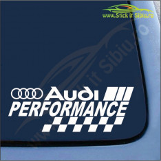 Audi Performance -Stickere Auto-Cod:ESV-233 -Dim 20 cm. x 7.2 cm. foto