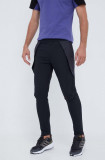 Adidas pantaloni de trening culoarea negru, cu imprimeu
