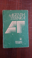 Agenda tehnica foto