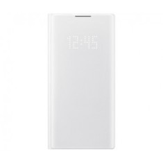 HUSA FLIP BOOK SAMSUNG N970 GALAXY NOTE 10, FLIP CARTE LED VIEW COVER, ALB, BLISTER EF-NN970PWEGWW ORIGINAL