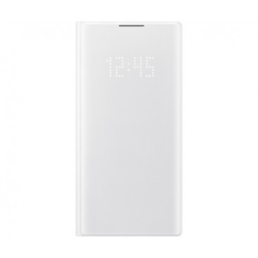 HUSA FLIP BOOK SAMSUNG N970 GALAXY NOTE 10, FLIP CARTE LED VIEW COVER, ALB, BLISTER EF-NN970PWEGWW ORIGINAL foto