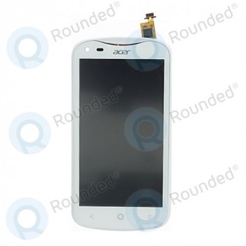 Capacul frontal al modulului de afișare Acer Liquid E2+lcd+digitizer alb foto