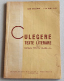 Culegere de texte literare clasa a X-a (vol. 2), manual Dan Haulica + Balan 1959, Alta editura