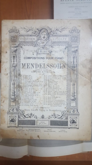 3 fantaisies ou caprices, 3 fantezii sau capricii, F. Mendelssohn, OP. 16
