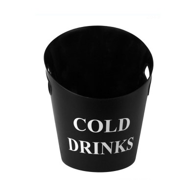 Galeata pentru sampanie, plastic, 10 l, Negru foto