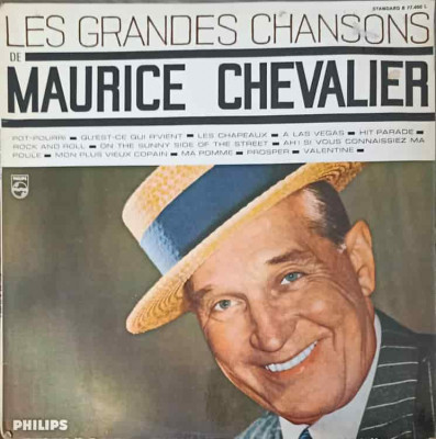 Disc vinil, LP. Les grandes chansons de Maurice Chevalier-MAURICE CHEVALIER foto