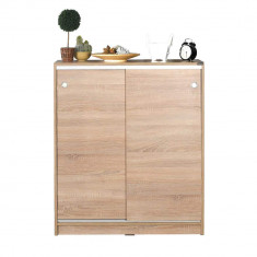 Comoda Multifunctionala Adore Diamond, 2 usi glisante, 5 rafturi, 91 x 105 x 37 cm foto