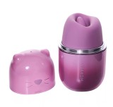 Stimulator Klitty Dual-Action Licking Suction, Control Aplicatie Mobila, Silicon, Incarcare USB, Lila, 12.8 cm