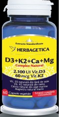 D3+K2+CA+MG COMPLEX NATURAL 60CPS VEGETALE
