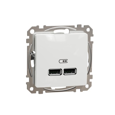 Priza USB tip A+A 2.1A Schneider Sedna alb SDD111401 foto