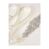 Cumpara ieftin Cordon Rochie, Model cu Strasuri , 270X5cm, Cream - 62763