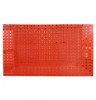 Panou metalic de perete pentru scule 960x480 mm, echipat cu 52 carlige, rosu, Plus