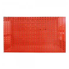 Panou metalic de perete pentru scule 960x480 mm, echipat cu 52 carlige, rosu, Plus
