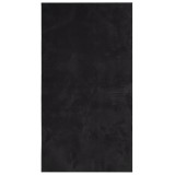 Cumpara ieftin Covor HUARTE, fir scurt, moale si lavabil, negru, 60x110 cm