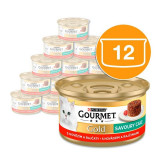 Conservă Gourmet GOLD - Tort savuros cu vită și roșii 12 x 85g