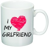 Cana alba personalizata &quot;i love my girlfriend&quot;, INOVATIX&reg;. 330ml, Oem
