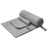 vidaXL Set de Prosoape Sport Altele Gri &icirc;nchis țesătură 42011493