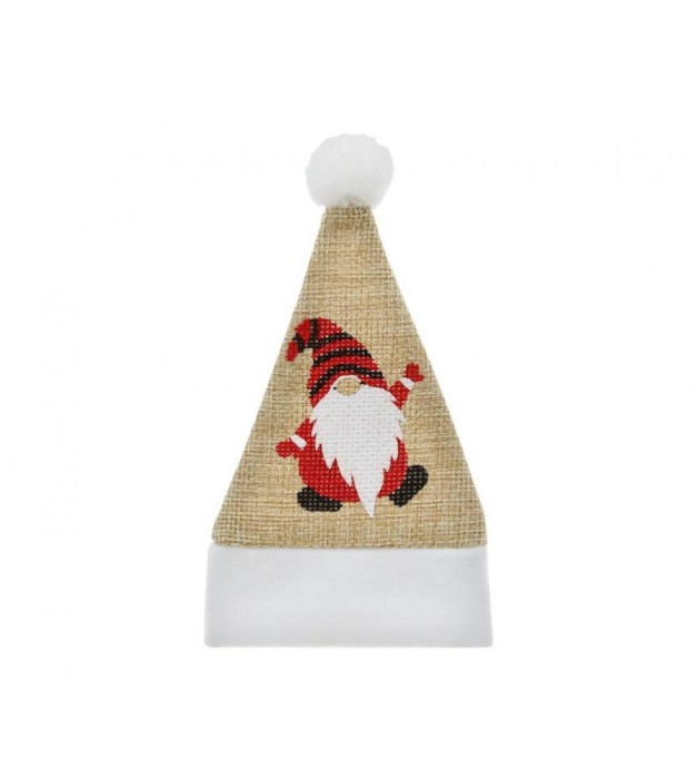 Husa decorativa pentru tacamuri, tip caciula Gnom 8x11cm