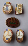 Competitii sportive - Lot 5 bucati - insigna sport anii 1970 - RSR