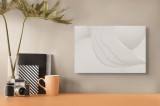 Tablou Canvas Abstract Minimalist, Alb, 39 x 26 cm, CMCLASS