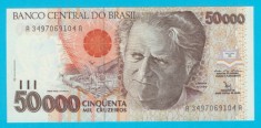 Brazilia 50.000 Cruzeiros 1992 &amp;#039;Bumba-Meu-Boi&amp;#039; UNC serie: A3497069104A foto