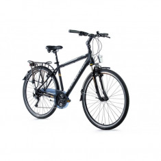 Bicicleta de oras Leader Fox Espirit Gent 2018 , Cadru aluminiu , Cadru 17 inch , Roti 28 Inch , Negru foto