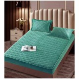 Cumpara ieftin Husa de Saltea Tip Topper cu Elastic + 2 Fete de Perna, Turcoaz 140X200 - JOJ04