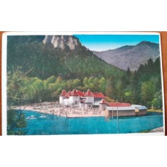 Carte postala, plaja din Tusnad, 1932