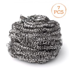 Bureți Curățare, Fără Brand, Set 7 Bucăți, Oțel Inoxidabil