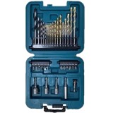 Makita B-68498 - Set accesorii insurubare si burghie mixte 34 bucati