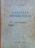 Calcul Diferential, N.N. Luzin, Editura Tehnica 1954, 510 pagini, Matematica, Stare Acceptabila