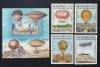 R.CENTRAFRICA -BALOANE-1 SERIE 4 V.+1 S/SH.-MNH**- R CAF 191B, Africa, Aviatie