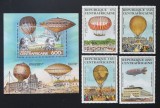 R.CENTRAFRICA -BALOANE-1 SERIE 4 V.+1 S/SH.-MNH**- R CAF 191B