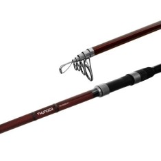 Lanseta crap telescopica carbon Delphin THUNDER GenerationX 3.3 m, A: 120 g, 5 tronsoane