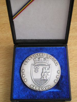 QW2 7 - Medalie - tematica heraldica - Harsova - 1900 ani - 2003 foto