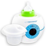 Cumpara ieftin Incalzitor LCD pentru biberon Esperanza Broccoli, reglare temperatura, 50Hz, 100W, 230V, alb