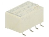 Releu electromagnetic DPDT 5VDC 2A 0,5A/125VAC