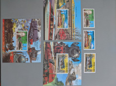 Djibouti - Timbre trenuri, locomotive, cai ferate, nestampilate MNH foto