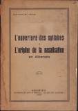 HST C2042 L&#039;ouverture des syllabes .. en Albanais 1927 Anton Balotă