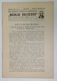 BULETINUL LICEULUI COMERCIAL &#039; NICOLAE BALCESCU &#039; , BUCURESTI , NR.11-12 , 1941